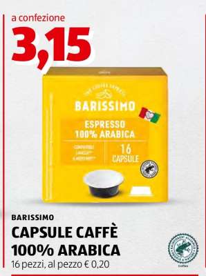 BARISSIMO CAPSULE CAFFÈ 100% ARABICA