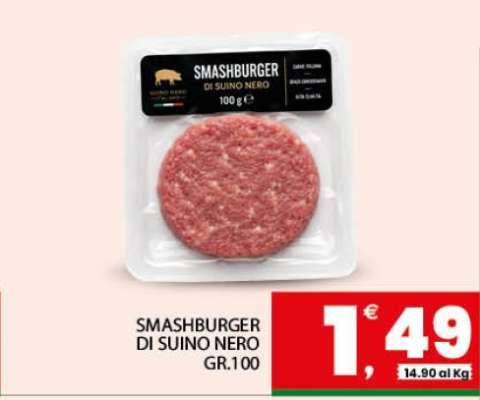 SMASHBURGER DI SUINO NERO