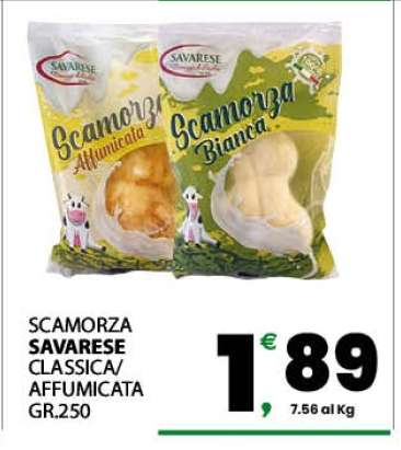 SCAMORZA SAVARESE CLASSICA/AFFUMICATA