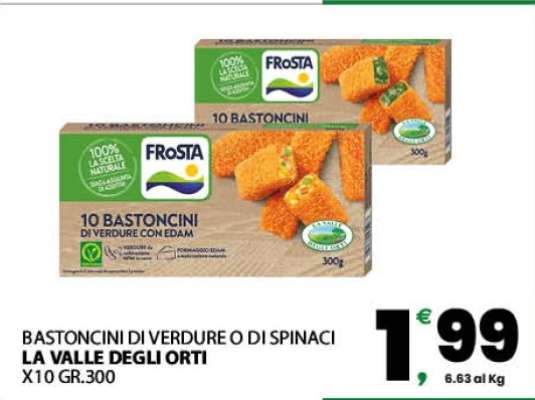 BASTONCINI DI VERDURE O DI SPINACI