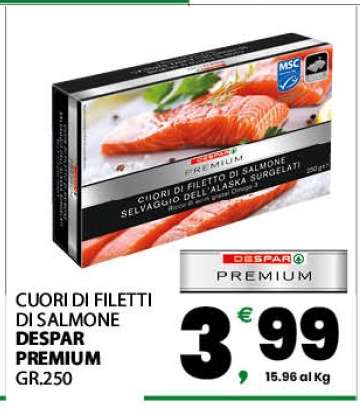 CUORI DI FILETTI DI SALMONE