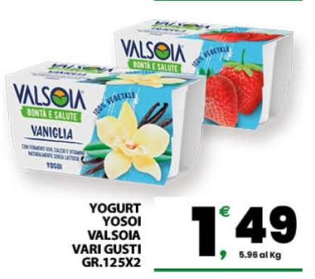 Yogurt Yosoi Valsoia