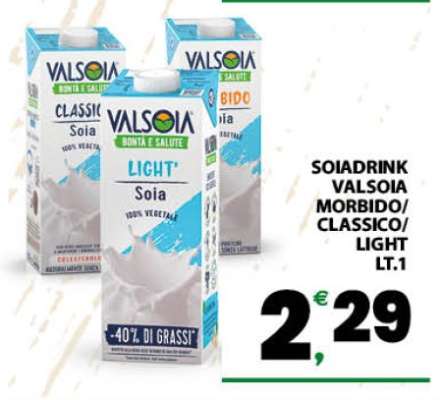 SOIADRINK VALSOIA MORBIDO/CLASSICO/LIGHT