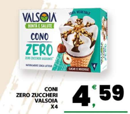 CONI ZERO ZUCCHERI VALSOIA X4