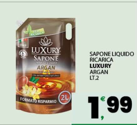 SAPONE LIQUIDO RICARICA LUXURY ARGAN