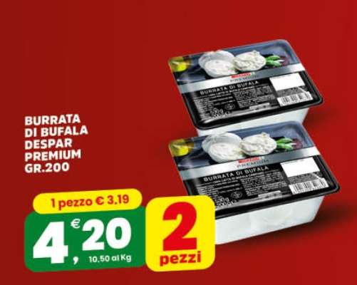 BURRATA DI BUFALA DESPAR PREMIUM GR.200