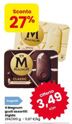 4 Magnum gusti assortiti Algida