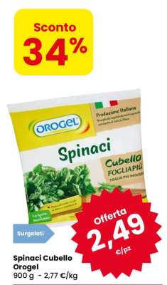 Spinaci Cubello OROGEL
