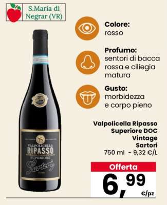 Valpolicella Ripasso Superiore DOC Vintage Sartori