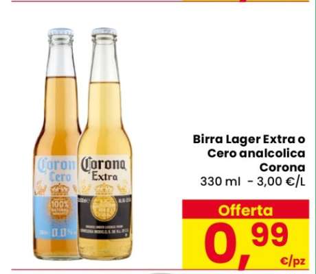 Birra Lager Extra o Cero analcolica