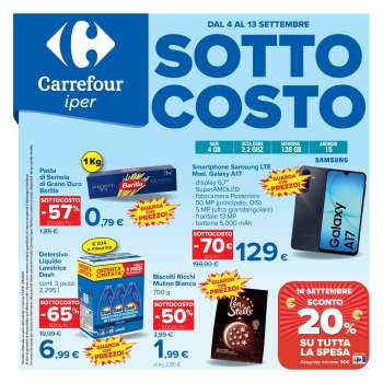 Volantino Carrefour - 4/9/2026 - 13/9/2026.