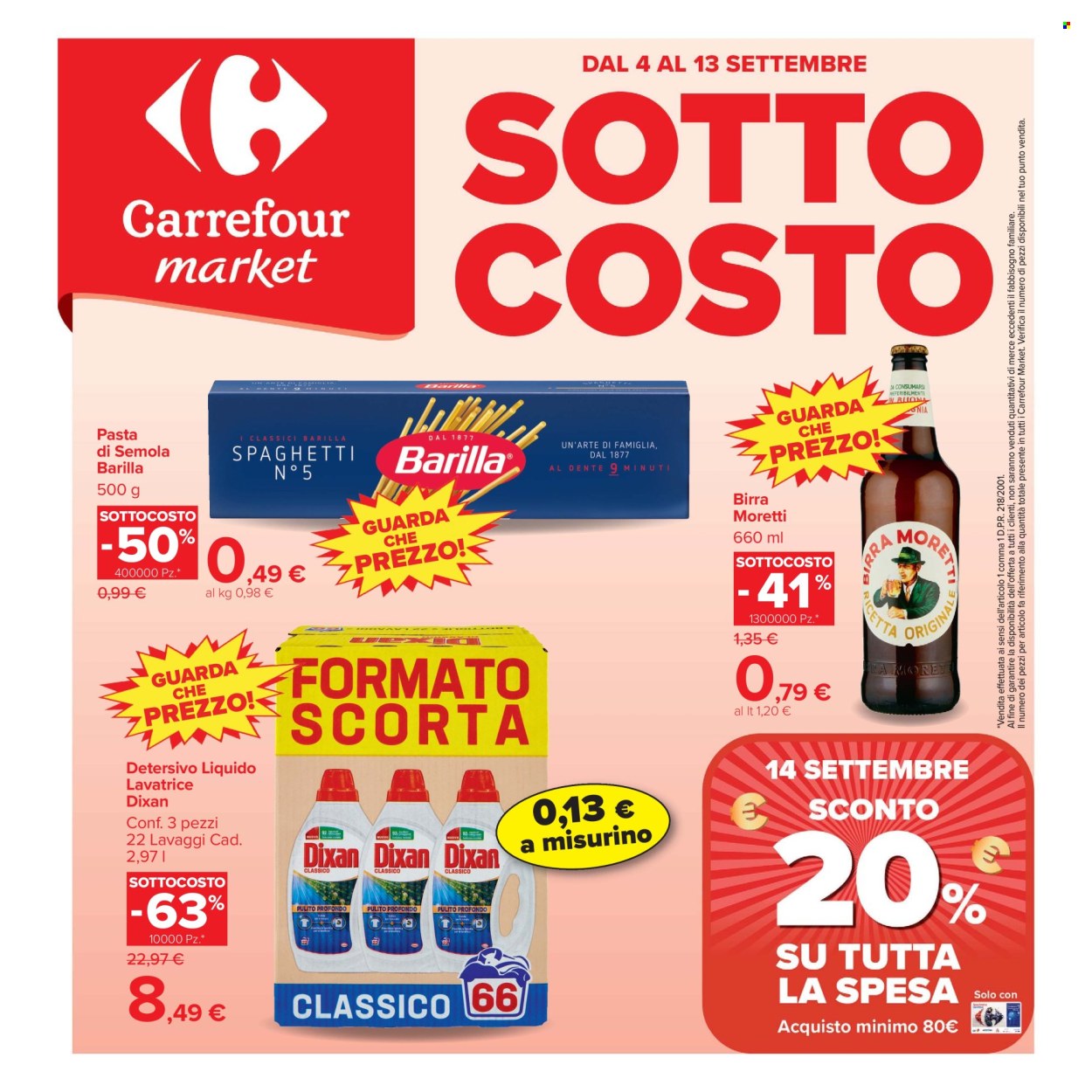 Leták Carrefour - 4.9.2026 - 13.9.2026. Strana 1