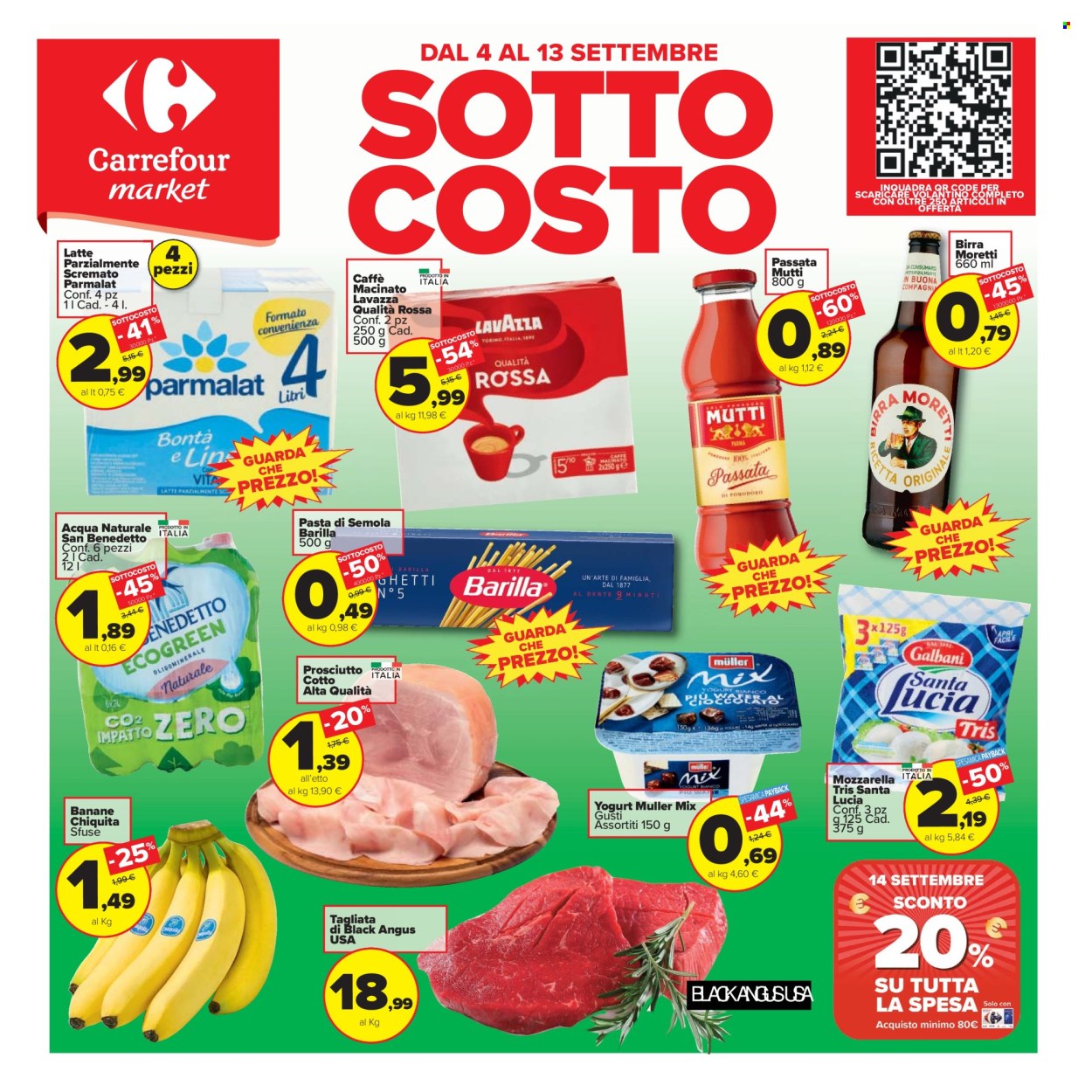 Volantino Carrefour - 4/9/2026 - 13/9/2026. Pagina 1