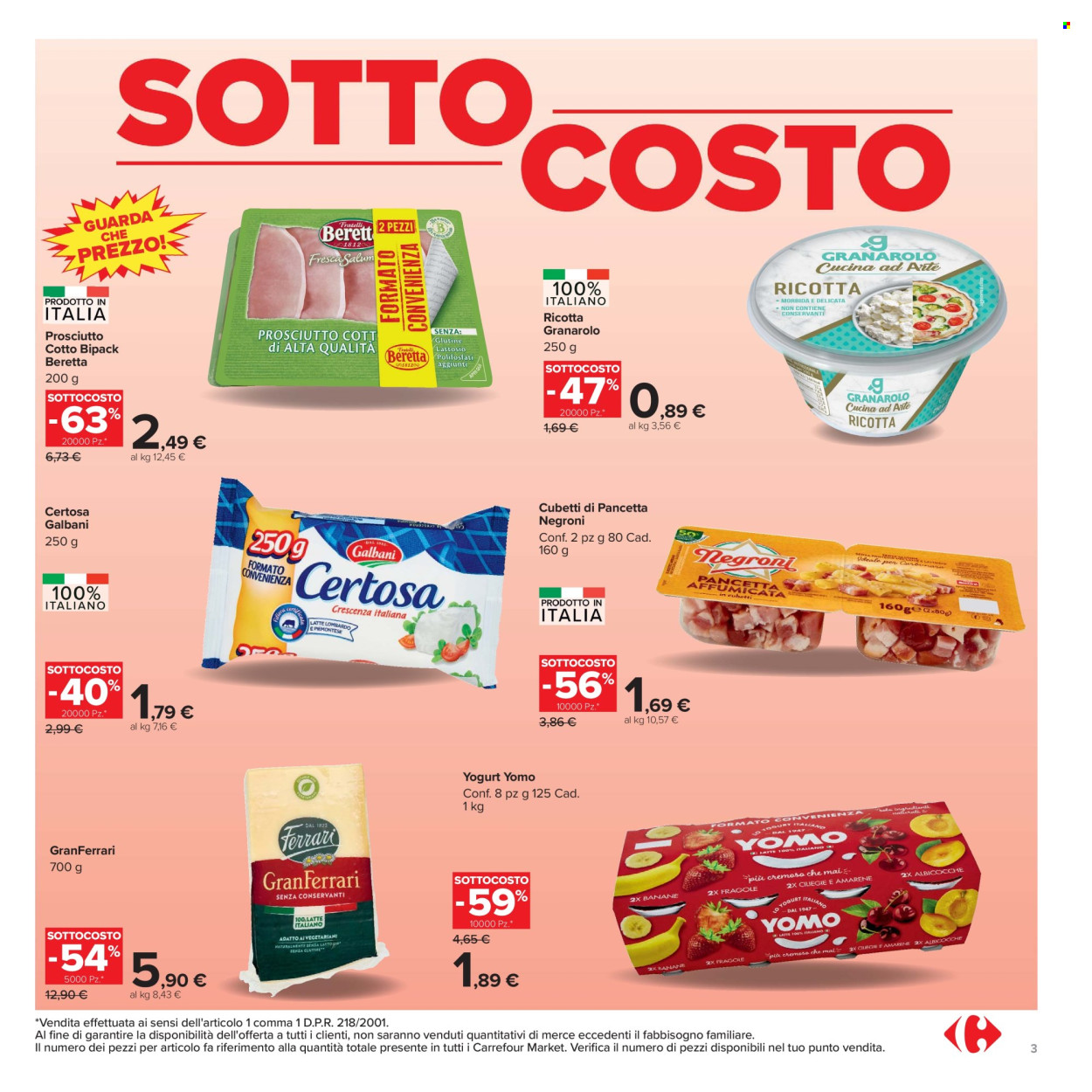 Volantino Carrefour - 4/9/2026 - 13/9/2026. Pagina 3