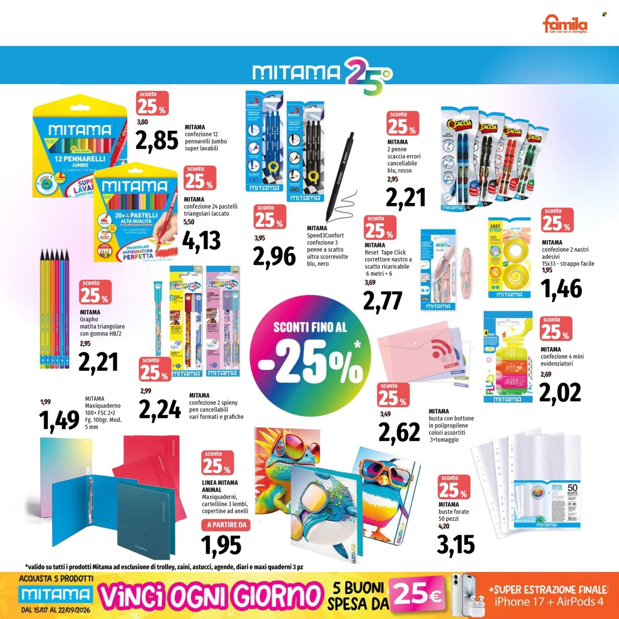 Volantino Famila - 3/9/2026 - 16/9/2026. Pagina 25