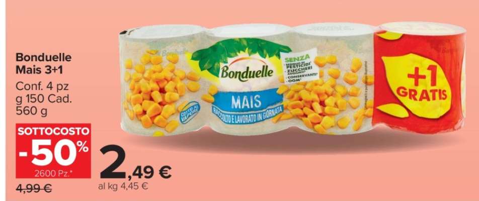 Bonduelle Mais 3+1