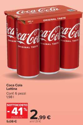 Coca Cola Lattina