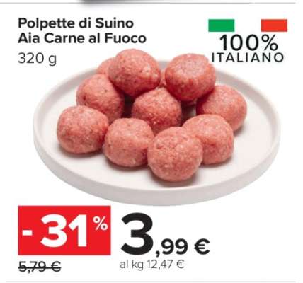 Polpette di Suino Aia Carne al Fuoco