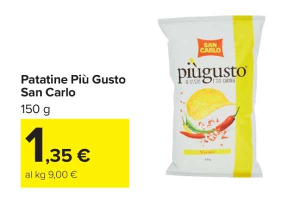 Patatine Più Gusto San Carlo