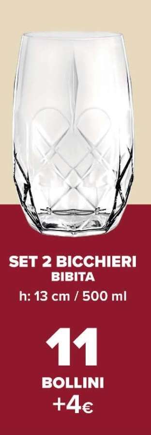 SET 2 BICCHIERI BIBITA