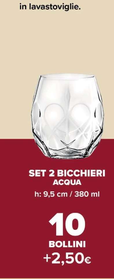 SET 2 BICCHIERI ACQUA