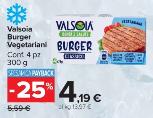 Valsoia Burger Vegetariani