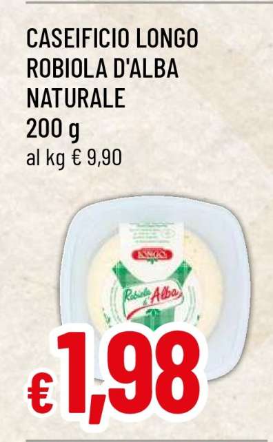 CASEIFICIO LONGO ROBIOLA D'ALBA NATURALE