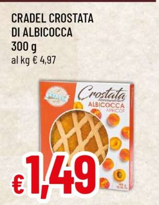 CRADEL CROSTATA DI ALBICOCCA