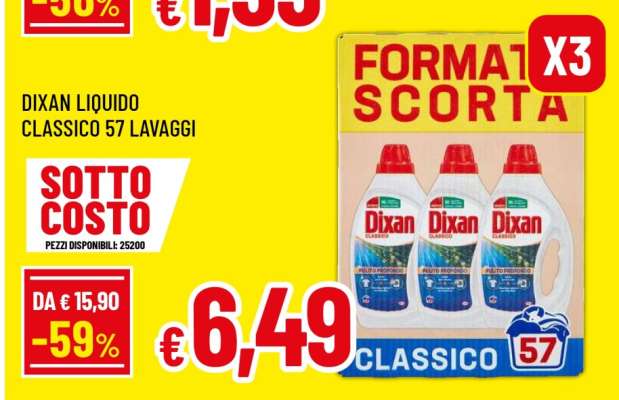 Dixan Liquido Classico 57 Lavaggi