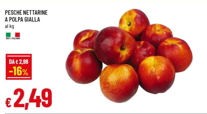 Pesche Nettarine a Polpa Gialla