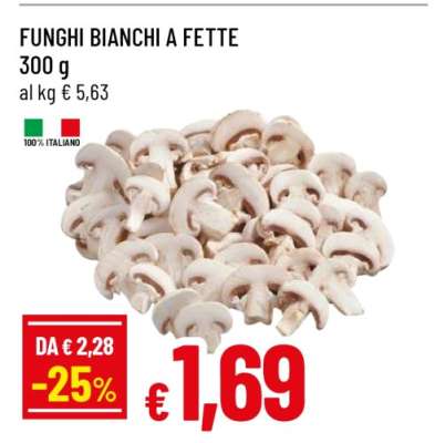 FUNGHI BIANCHI A FETTE