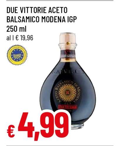 DUE VITTORIE ACETO BALSAMICO MODENA IGP