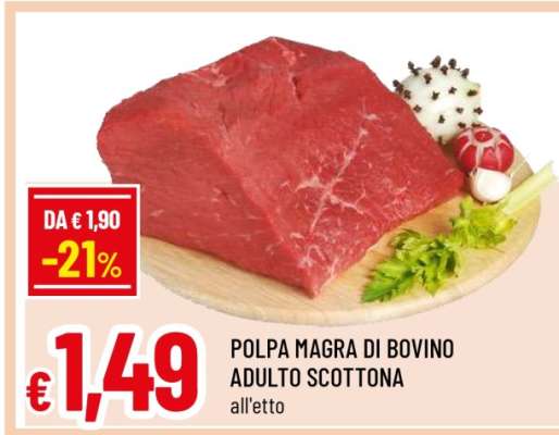 POLPA MAGRA DI BOVINO ADULTO SCOTTONA