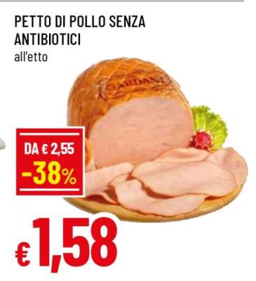 PETTO DI POLLO SENZA ANTIBIOTICI