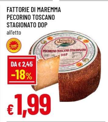 Fattorie di Maremma Pecorino Toscano Stagionato DOP