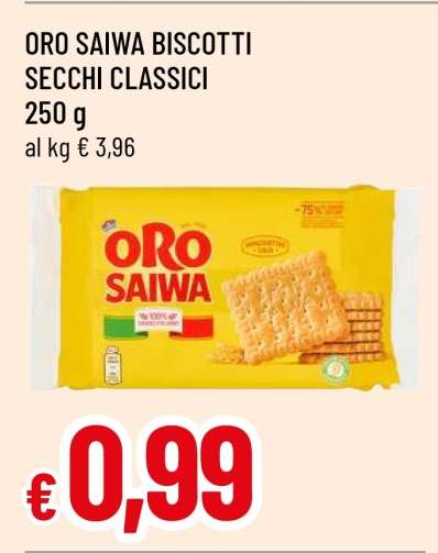ORO SAIWA BISCOTTI SECCHI CLASSICI