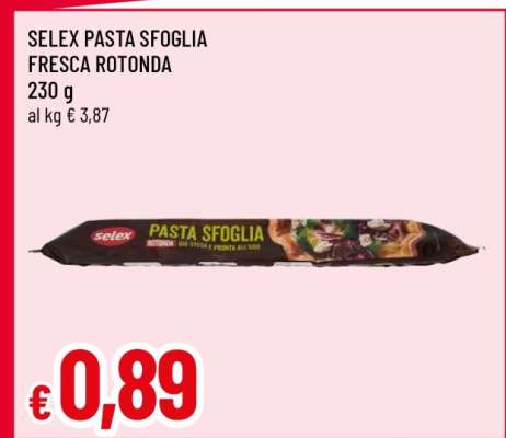 SELEX pasta sfoglia fresca rotonda