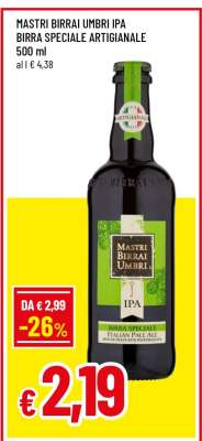 MASTRI BIRRAI UMBRI IPA BIRRA SPECIALE ARTIGIANALE
