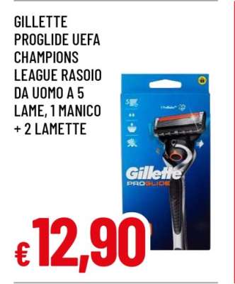 GILLETTE PROGLIDE UEFA CHAMPIONS LEAGUE RASOIO