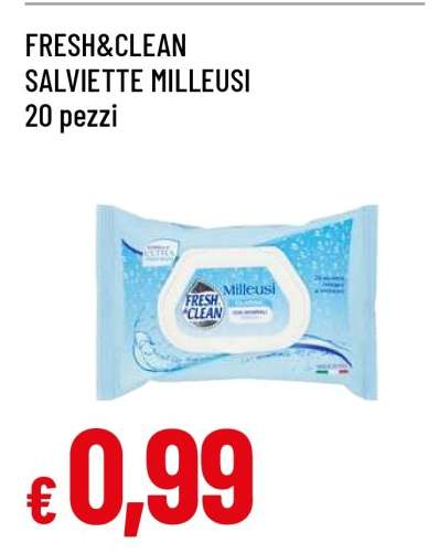 FRESH & CLEAN Salviette Milleusi