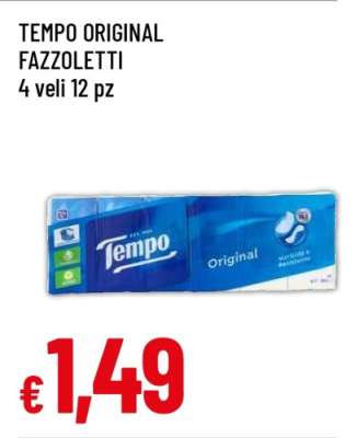 TEMPO ORIGINAL FAZZOLETTI