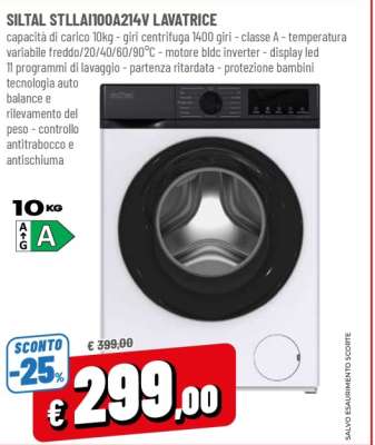 SILTAL STLLAI100A214V LAVATRICE