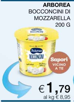 ARBOREA BOCCONCINI DI MOZZARELLA 200 G