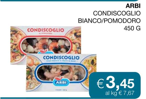 ARBI CONDISCOGLIO BIANCO/POMODORO