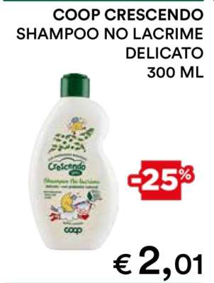 COOP CRESCENDO SHAMPOO NO LACRIME DELICATO 300 ML