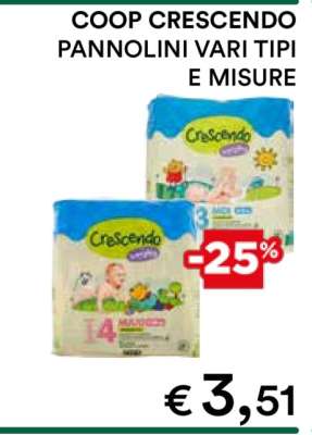 COOP CRESCENDO PANNOLINI