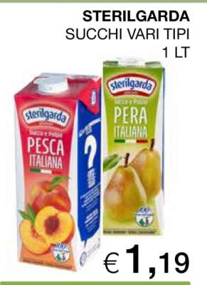 STERILGARDA SUCCHI VARI TIPI