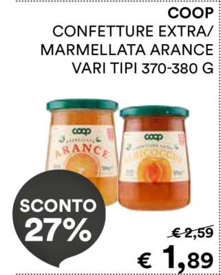 COOP CONFETTURE EXTRA/MARMELLATA ARANCE