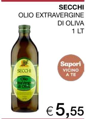 SECCHI OLIO EXTRAVERGINE DI OLIVA