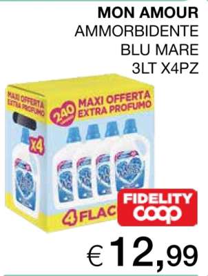 MON AMOUR AMMORBIDENTE BLU MARE 3LT X4PZ